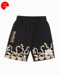 GURU - Bermuda ragazzi 8-16 anni nero e beige in cotone