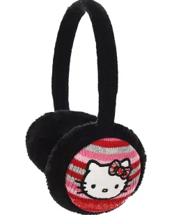 HELLO KITTY - Paraorecchie bimba nero in peluche