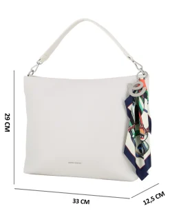 HOBO BAG A SPALLA 1MAN. C/CHARM+FOULARD
