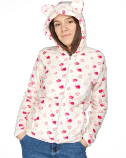 JACKET C/CAPP.EMMA IVORY AOP HEARTS