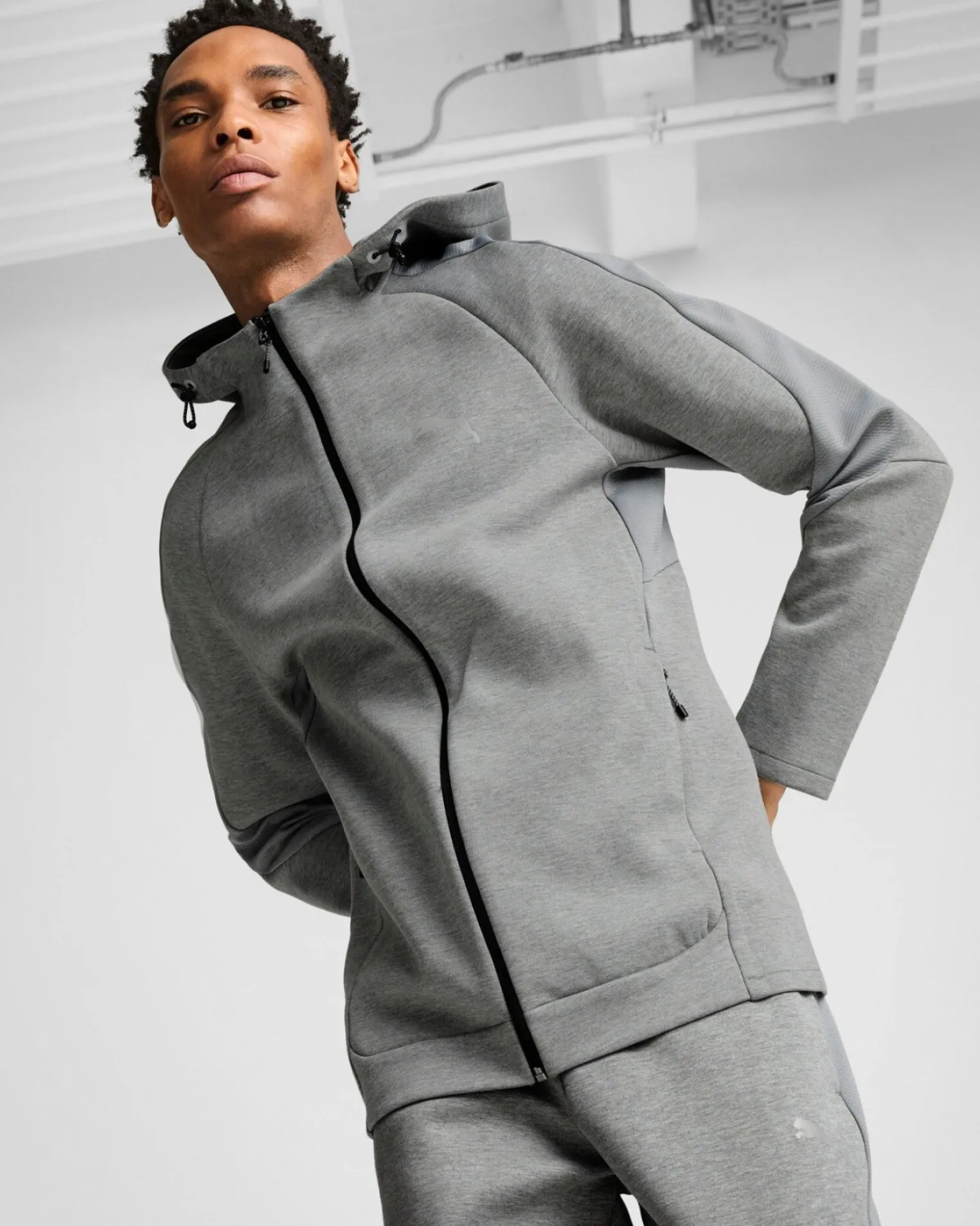 JACKET C/CAPP.EVOSTRIPE FZ HD MED.GREY
