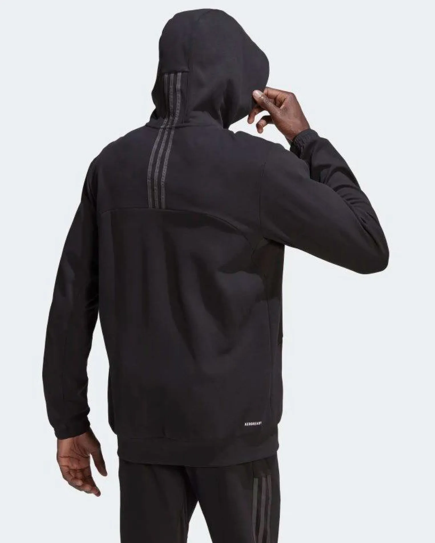 JACKET C/CAPP.FZ HOOD BLACK-GREY