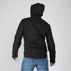 JACKET C/CAPP.SOFTSHELL UOMO BLK-YEL
