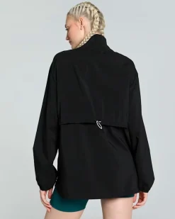 JACKET WOVEN ELASTIC Q4 BLACK