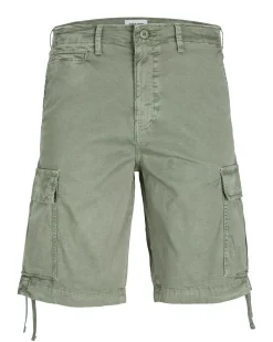 JACK&JONES - Bermuda cargo verdi 5 tasche