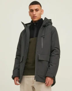 JACK&JONES - GIUBBINO PARKA UOMO NERO