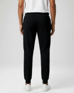 JACK&JONES - PANTALONE FELPA NERO DA UOMO GORDON MAKOTO