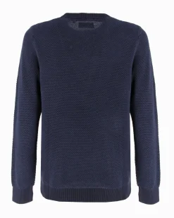 JACK&JONES - PULLOVER GIROCOLLO BLU DA UOMO