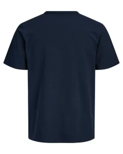 JACK&JONES - Tshirt manica corta college blu con logo
