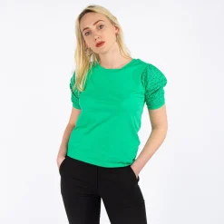 JACQUELINE DE YONG - MAGLIA DONNA CON DETTAGLI IN PIZZO