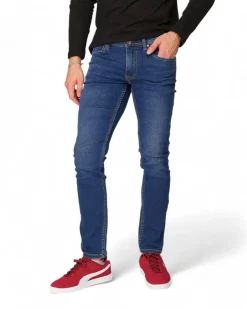 JEANS 5 TASCHE LAVAGGIO MEDIO FELPA