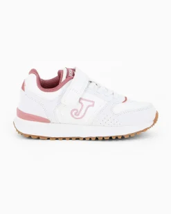 JOMA - Scarpa da bambina bianca con dettagli rosa - JTORW2532VC
