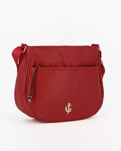 JUST GOLF - Borsa rossa con tasca frontale e tracolla regolabile