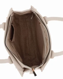 LAURA BIAGIOTTI - Borsa shopping naturale con cinturino frontale