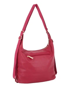 LAURA BIAGIOTTI - Borsa/Zaino rubino trapuntata con tasca frontale e posteriore