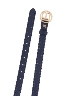 LAURA BIAGIOTTI - Cinta blu intrecciata da donna con fibbia logo