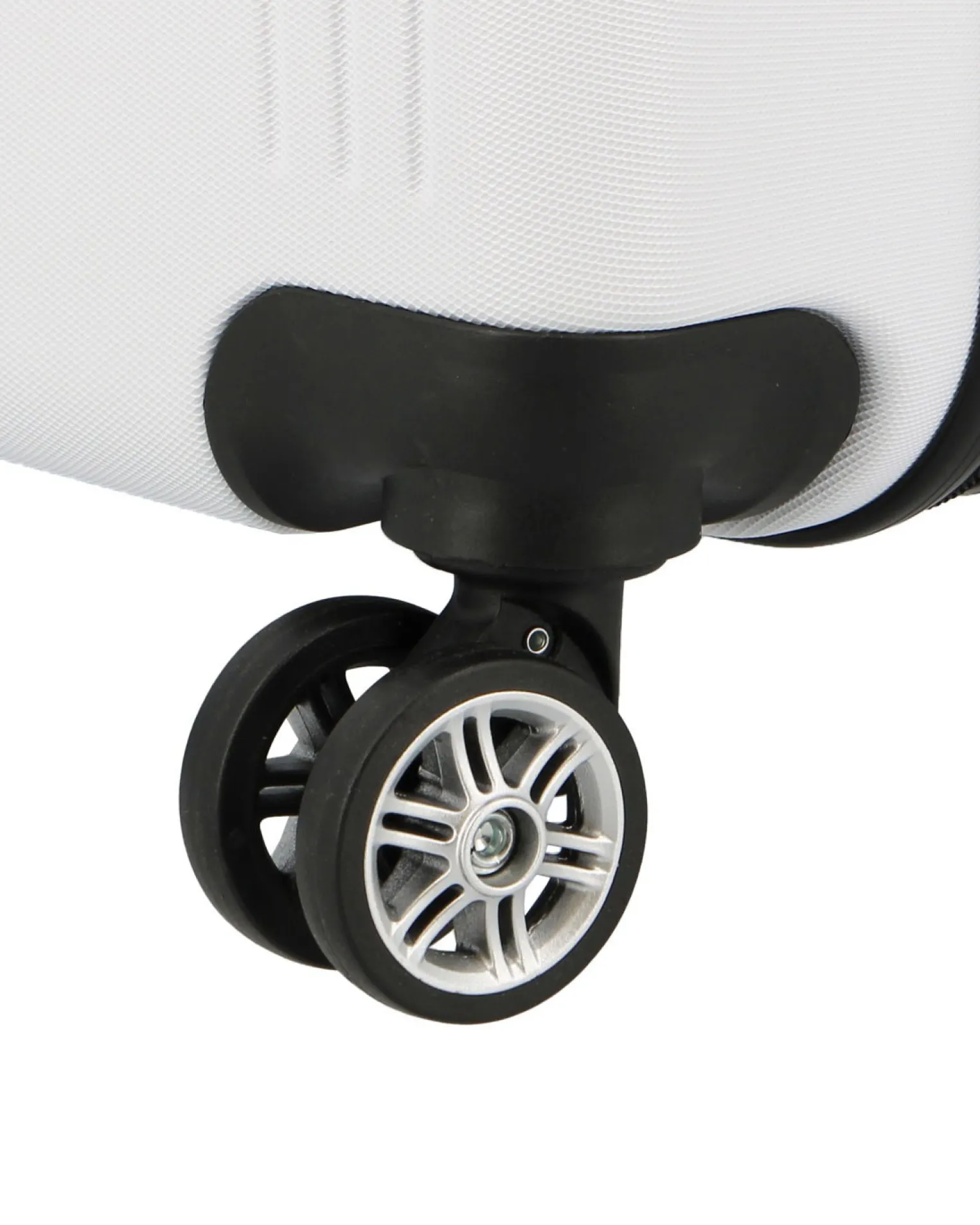 LAURA BIAGIOTTI - TROLLEY BIANCO IN ABS 4 RUOTE