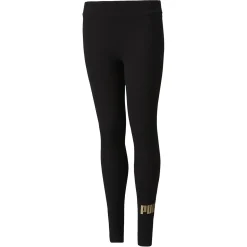 LEGGINGS ESS+ LOGO BLACK-GOLD