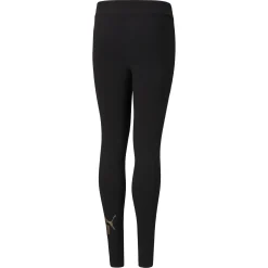 LEGGINGS ESS+ LOGO BLACK-GOLD