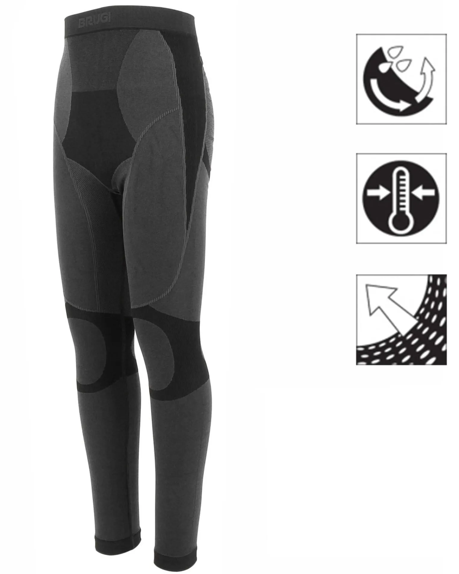 LEGGINGS INTIMO TERMICO UOMO BLACK