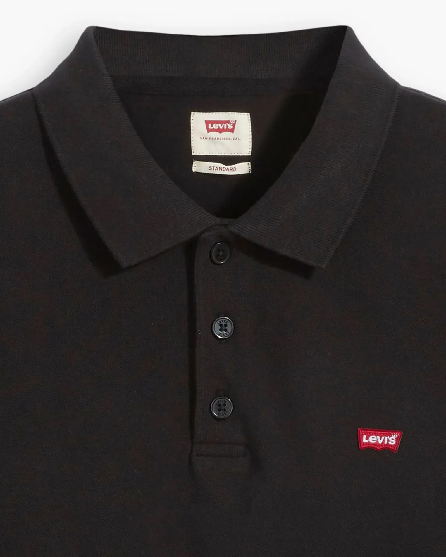 LEVI'S - POLO MEZZA MANICA LM RT KNIT NERA DA UOMO, 35883_0007
