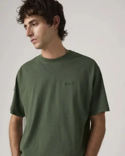 LEVI'S - T-SHIRT MEZZA MANICA RED TAB VINTAGE TEE VERDE DA UOMO, A0637_0189