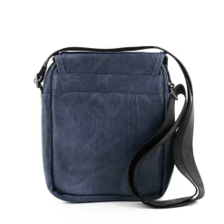 LOTTO - Borsello effetto vintage con zip su patta