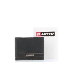 LOTTO - Portafoglio in VERA PELLE con doppio scomparto banconote e tasca portaspicci