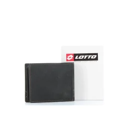 LOTTO - Portafoglio in VERA PELLE con doppio scomparto banconote e tasca portaspicci