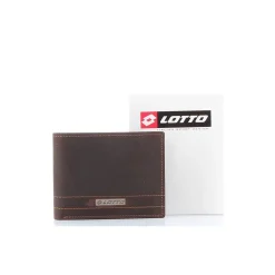 LOTTO - Portafoglio in VERA PELLE con doppio scomparto banconote e tasca portaspicci