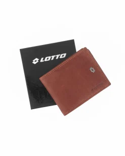LOTTO - Portafoglio uomo marrone in VERA PELLE