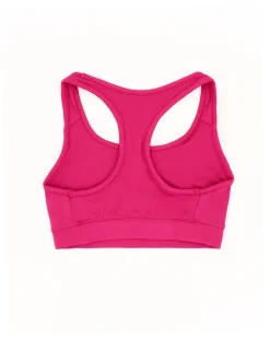 LOTTO - Top sportivo fuchsia a supporto medio in tessuto elasticizzato