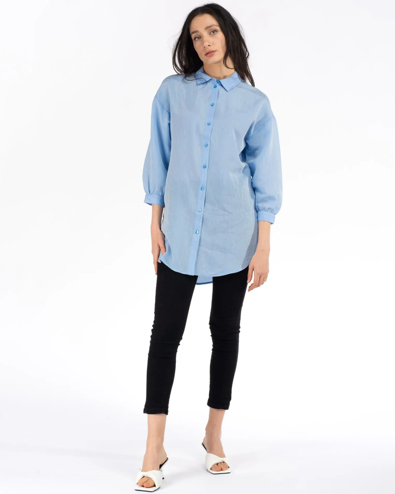 MAXI CAMICIA MANICA LUNGA DINA