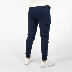 MENS CLUB - PANTALONE FRENCH TERRY TASCHE LATERALI CON POLSI