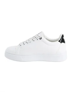 MICKEY - Scarpa sneakers bianca da donna con stampa laterale e lacci