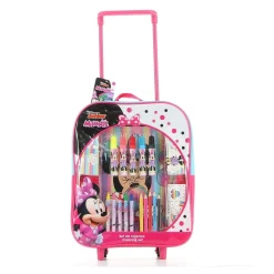MINNIE - Trolley con colori, album e adesivi