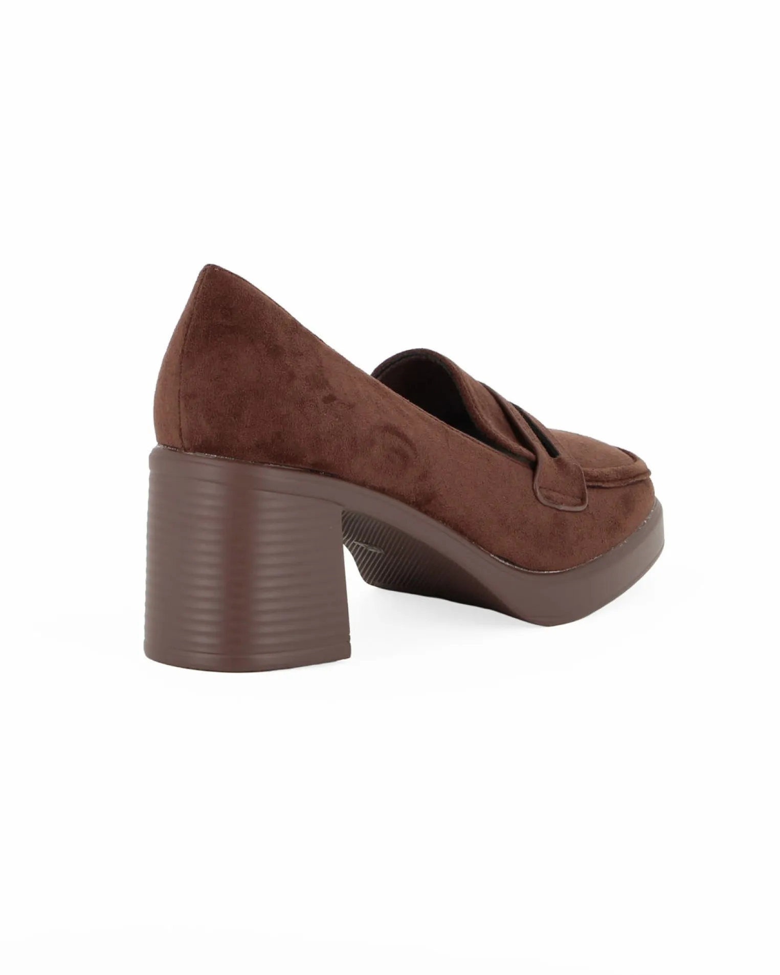 MISS GLOBO - Mocassino marrone scamosciato, tacco 6,5CM