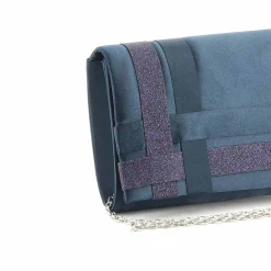 MISS GLOBO- Pochette con fascete incrociate laterali su patta