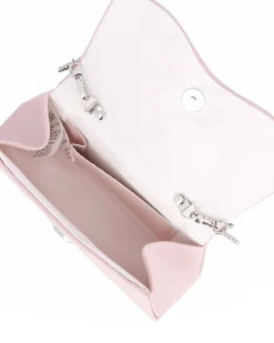 MISS GLOBO - Pochette nude con patta dettaglio cuore di strass