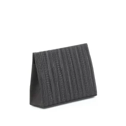 MISS GLOBO- Pochette triangolare con fasce strass verticali