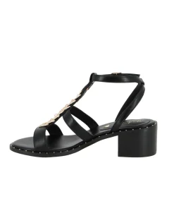 MISS GLOBO - Sandalo nero, tacco 5CM