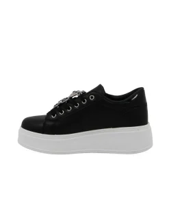 MISS GLOBO - Scarpa nera con orsetto in strass