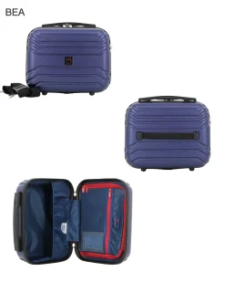 MODO BY RONCATO - TROLLEY ABS BLU 4 RUOTE CON COMBINAZIONE TSA