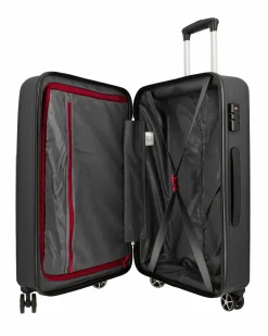 MODO BY RONCATO - TROLLEY ABS NERO 4 RUOTE CON COMBINAZIONE TSA