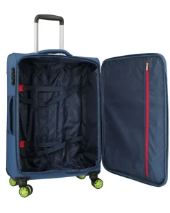 MODO BY RONCATO - TROLLEY BLU IN TESSUTO CON LUCCHETTO TSA