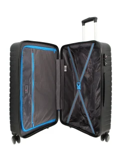 MODO BY RONCATO - TROLLEY NERO 4 RUOTE DOPPIE IN ABS CON COMBINAZIONE TSA
