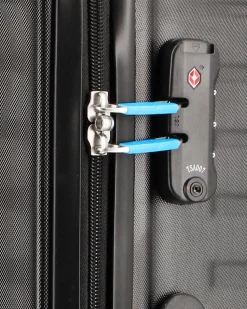 MODO BY RONCATO - TROLLEY NERO 4 RUOTE DOPPIE IN ABS CON COMBINAZIONE TSA