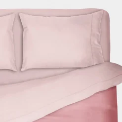 MORFEO - Completo letto UNA PIAZZA tinta unita rosa