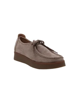MY JEWELS - Mocassino beige scamosciato con lacci