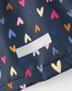 NAME IT - BIMBA GIUBBINO NAVY FANTASIA CUORI CON CAPPUCCIO